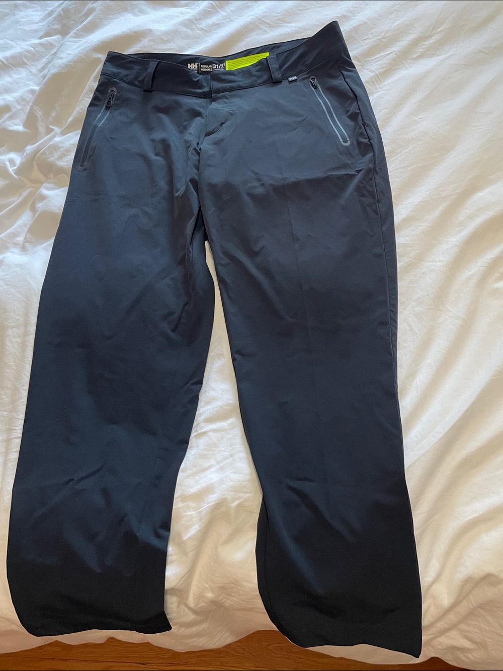 Helly Hansen Black Men's Softshell Chinos with Lime Waistband Accent